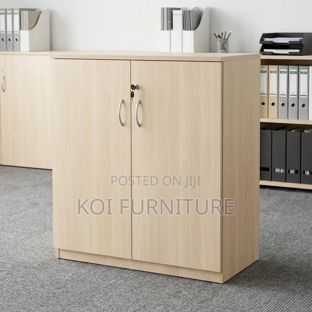 Office Cabinet; Two Doors Executive Secured Lockable Credenza Cabinet