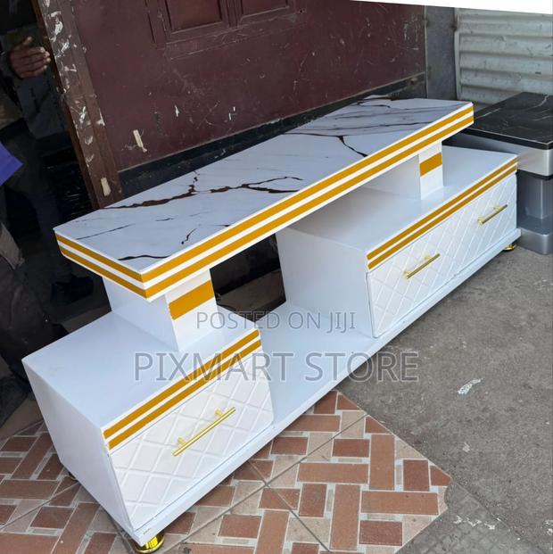 Tv Stand With Marble Finishing