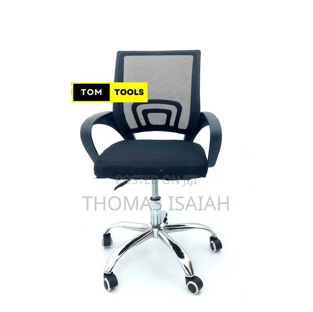Mid Back Mesh Ergonomic Office Chair With Lumbar Support and Armrests
