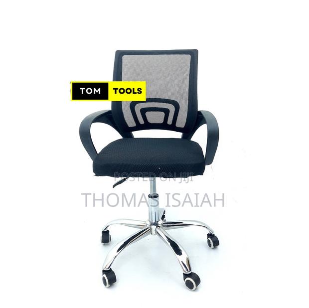 Mid Back Mesh Ergonomic Office Chair With Lumbar Support and Armrests