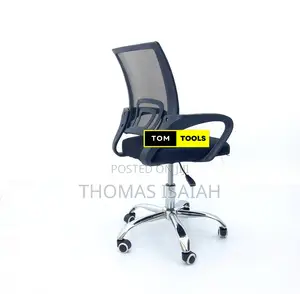 Mid Back Mesh Ergonomic Office Chair With Lumbar Support and Armrests