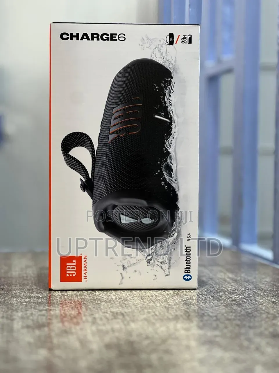Brand New Black JBL Charge 6 Portable Bluetooth Speaker