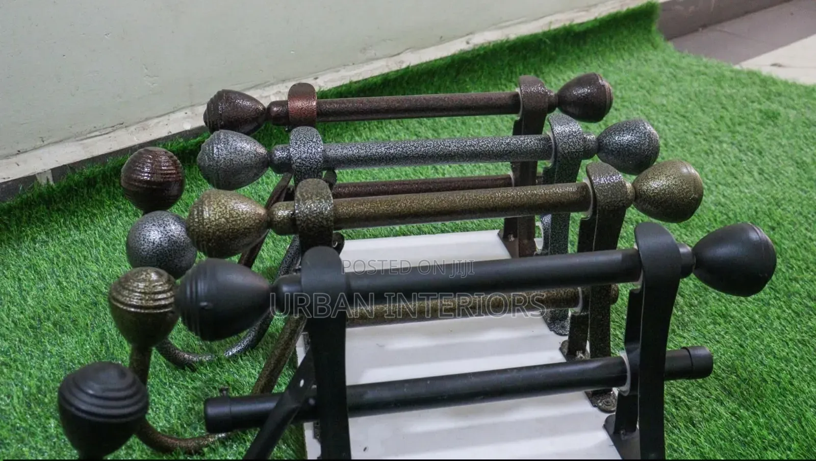 Juakali Curtain Rods Display Juakali Curtain Rods Display