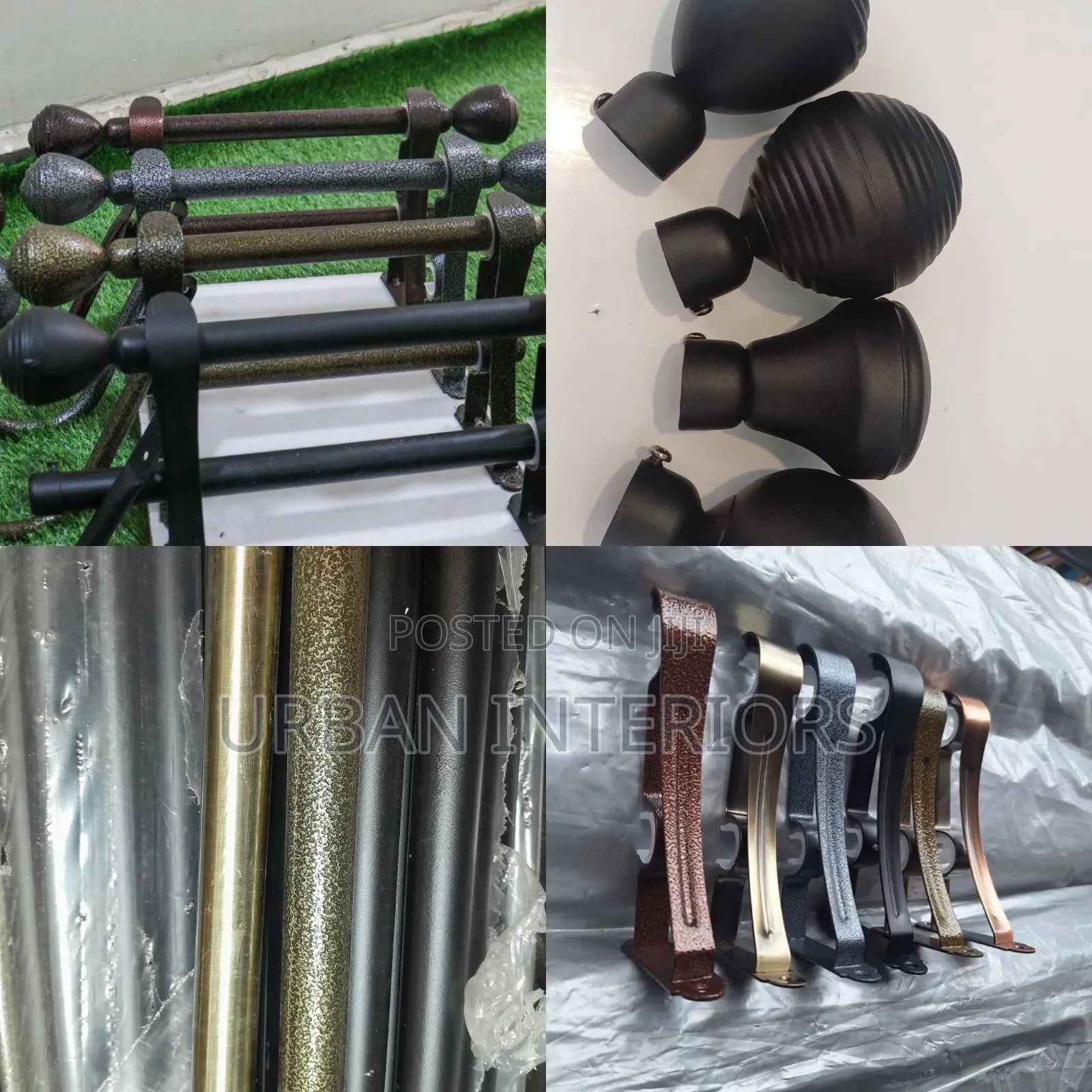 Black Jua Kali Curtain Rods Black Jua Kali Curtain Rods Uwest