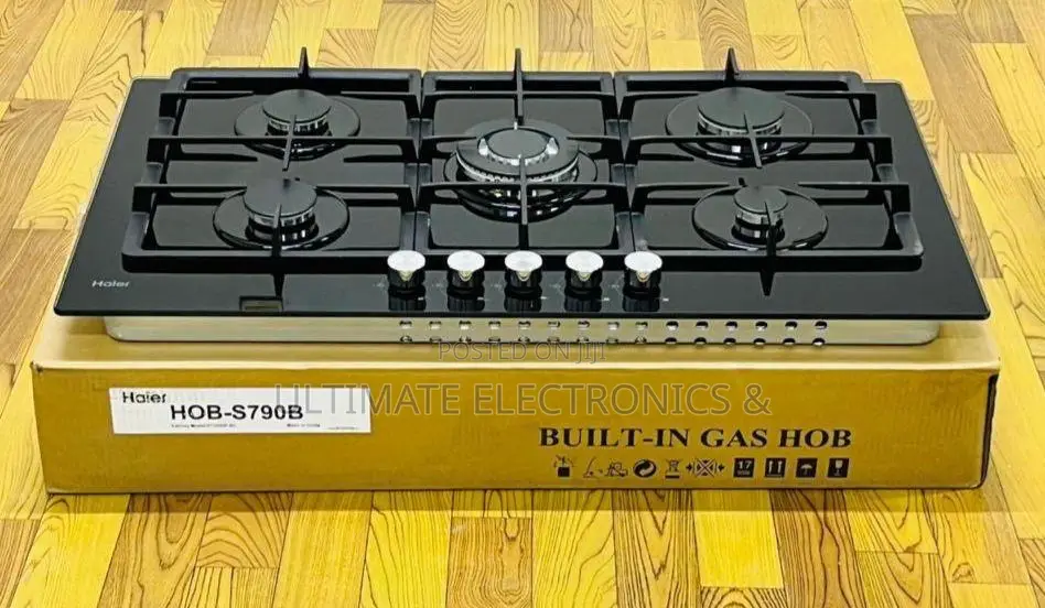 Haier 90 by 60cm 5 Burner Gas Hob ( Hob- S790b )