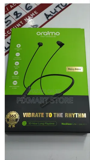 Oraimo Oeb-311 Neckband Earphones – 30h Playtime