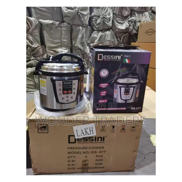 6 Litre Dessini Electric Pressure Cooker- - Pressure Cooker