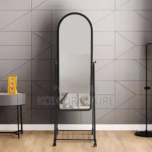 Dressers; Home Dressing Mirror With Rolling Casters