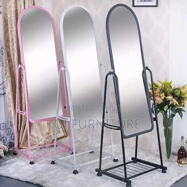 Dressers; Home Dressing Mirror With Rolling Casters - thumbnail 5