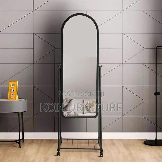 Dressers; Home Dressing Mirror With Rolling Casters - thumbnail 6