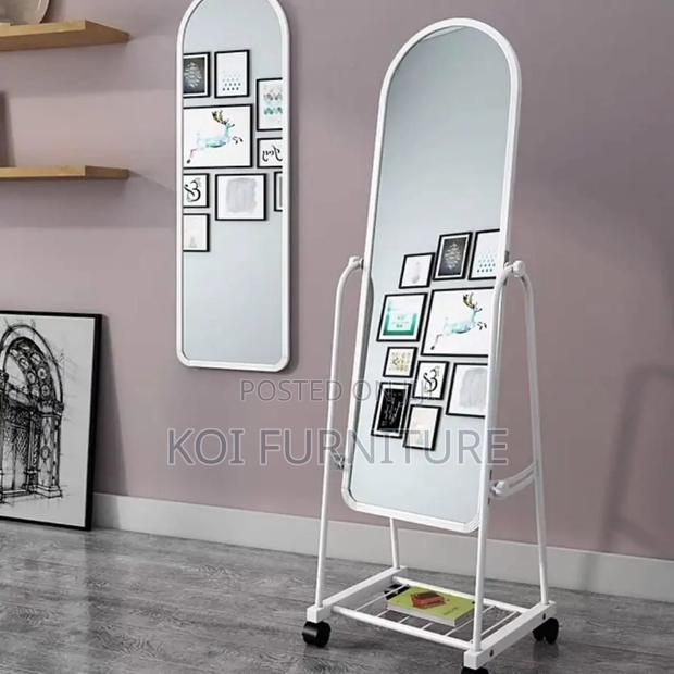 Dressers; Home Dressing Mirror With Rolling Casters - thumbnail 7
