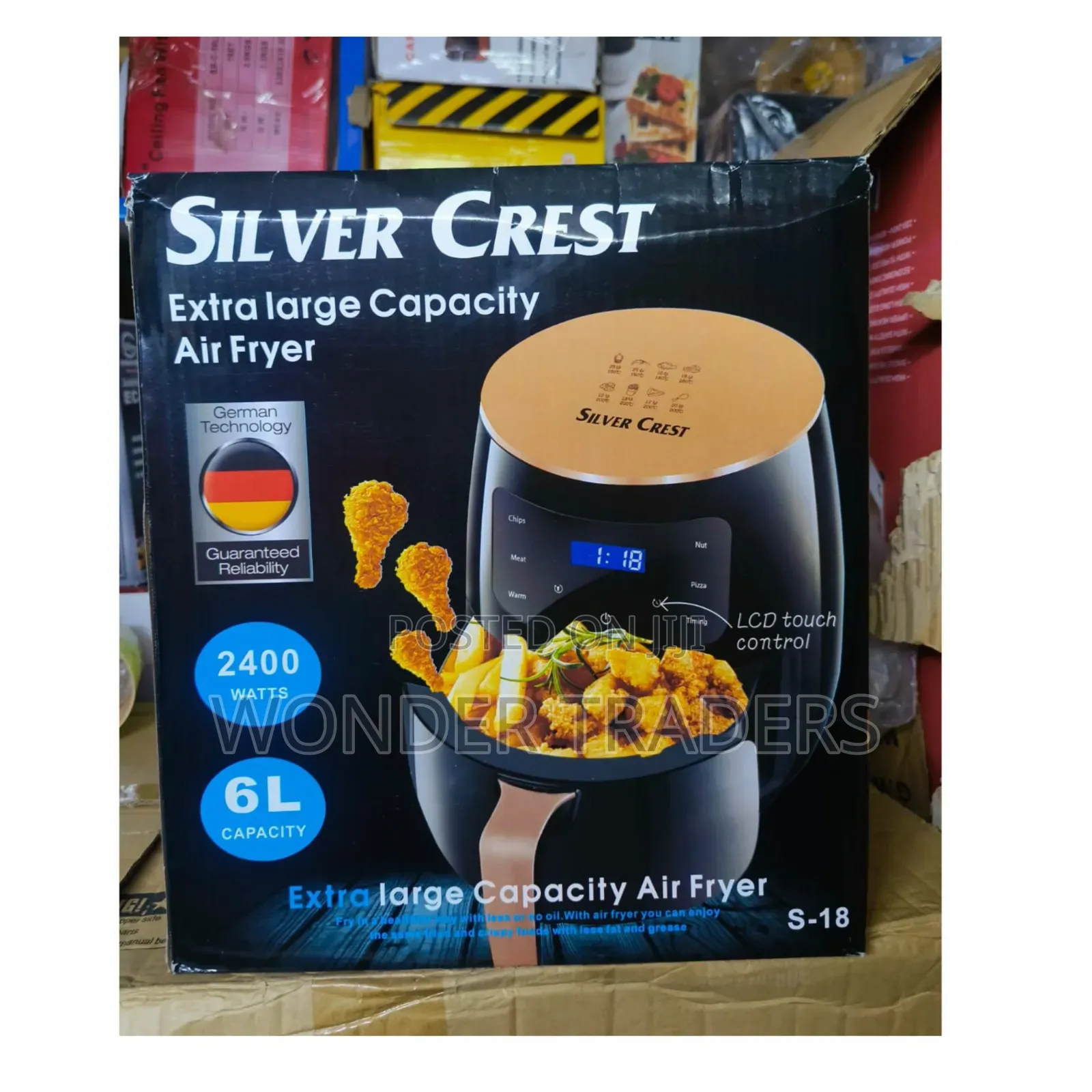 6 Litres Silver Crest Air Fryer 