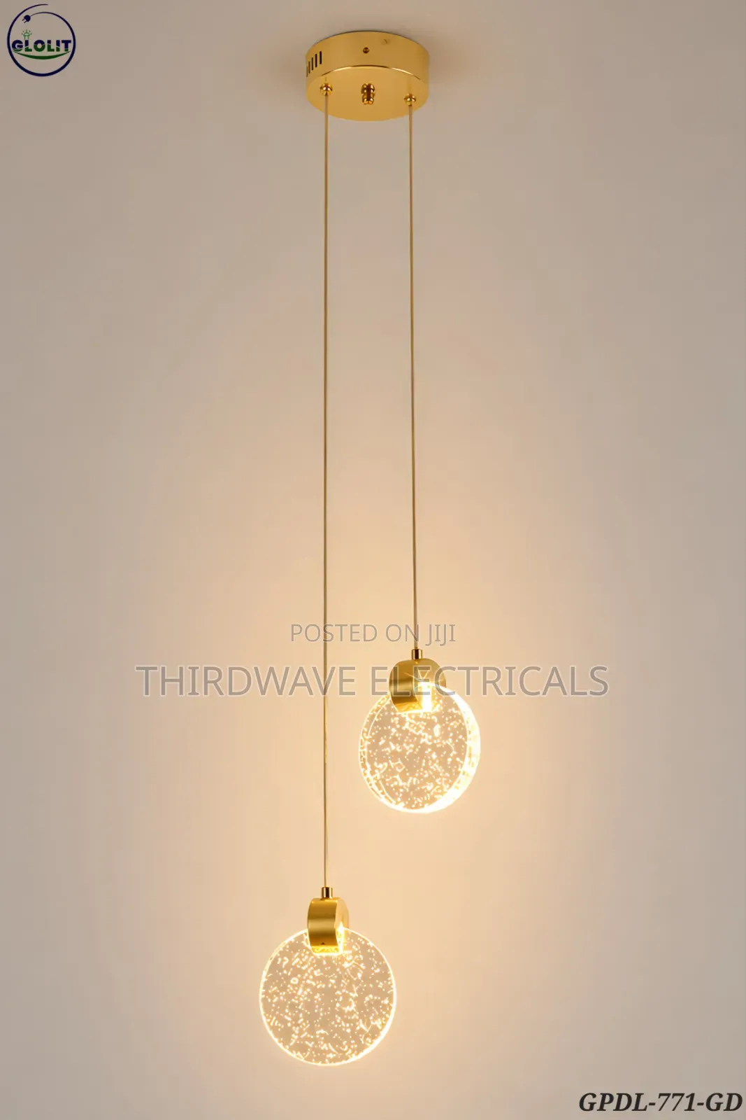 Modern Led Crystal Luxury Glass Pendant Light.