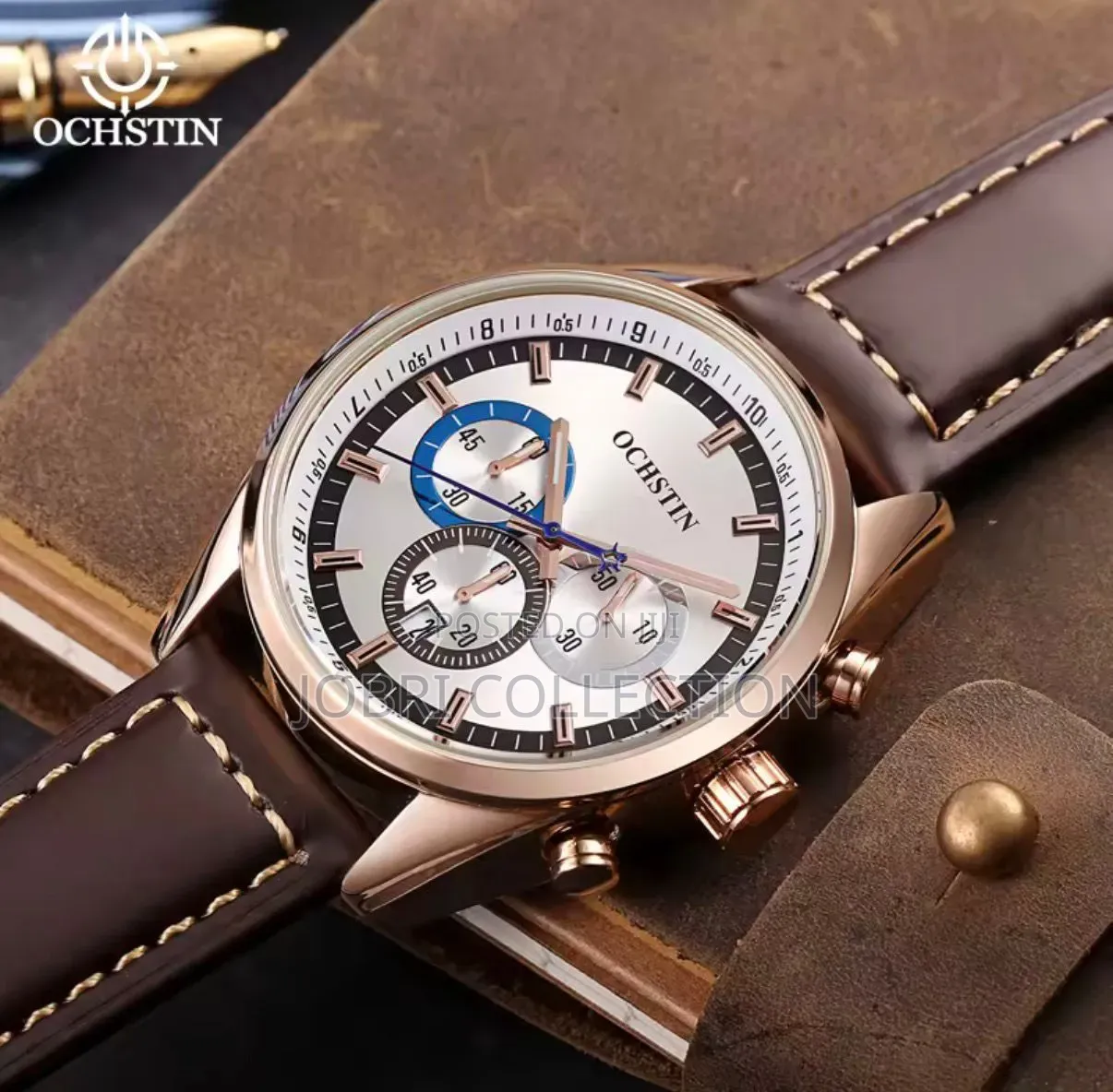 Ochstin Chronograph Leather Strap Watch
