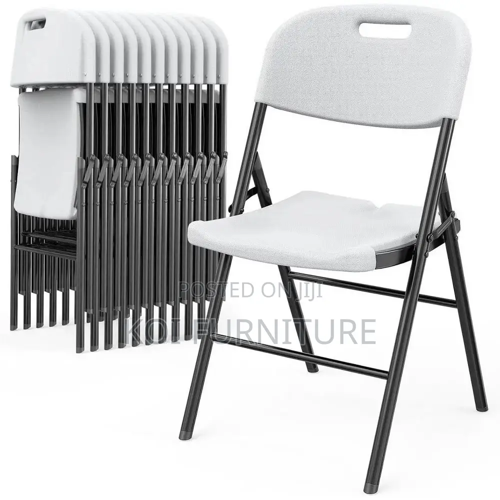Office Chairs; White Foldable Home Outdoor Events Visitors Office Seat