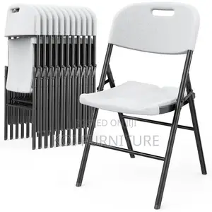 Office Chairs; White Foldable Home Outdoor Events Visitors Office Seat