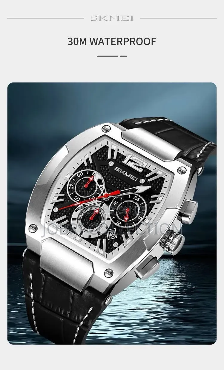 Skmei Leather Strap Mens Watch