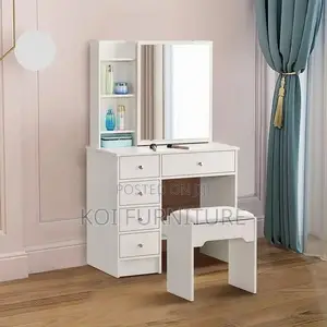 Dressers; Modern Home Dressing Room Vanity Set With Mirrors