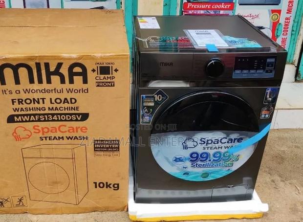 *Mika Washing Machine 10kg Front Load Wash and Spin