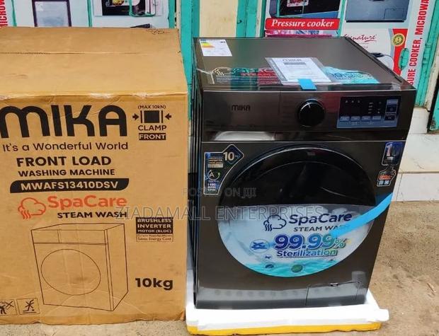 Mika Washing Machine 10kg Front Load Wash and Spin Mwafs13410dsv