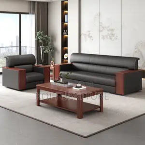 Office Sofa; Five Seaters Executive Premium Leather Office Sofa Set