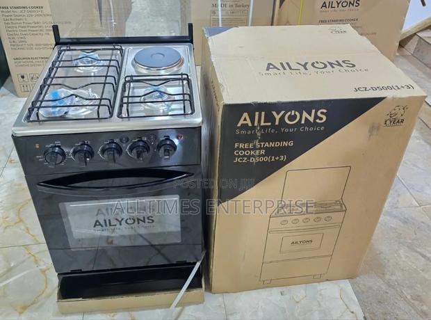Ailyons 3+1
60 by 60
Cooker With Electric Oven