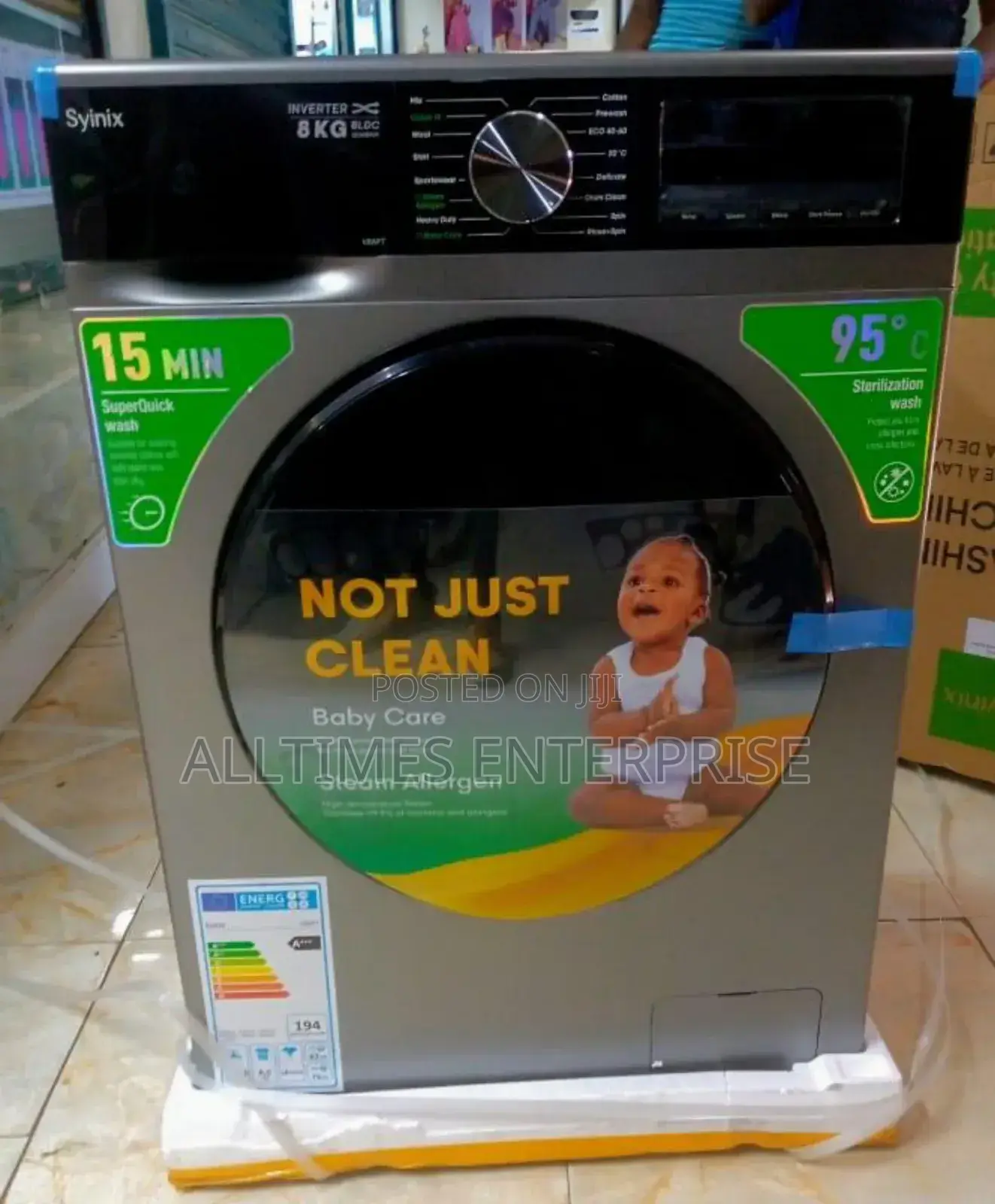 Syinix 8kg Washing Machine Front Load New Model V8wmft