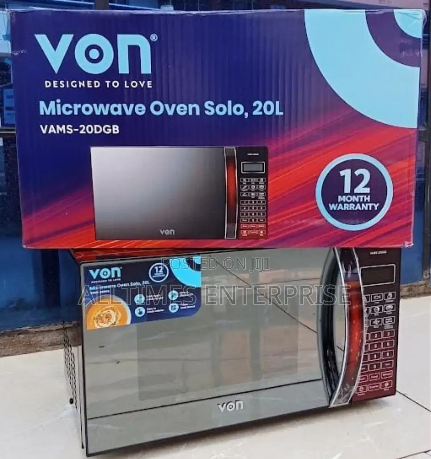 *Von Microwave 20l Digital 20dgb