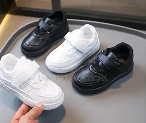 Unisex White and Black Kids Sneaker Shoes Size 21 to 38