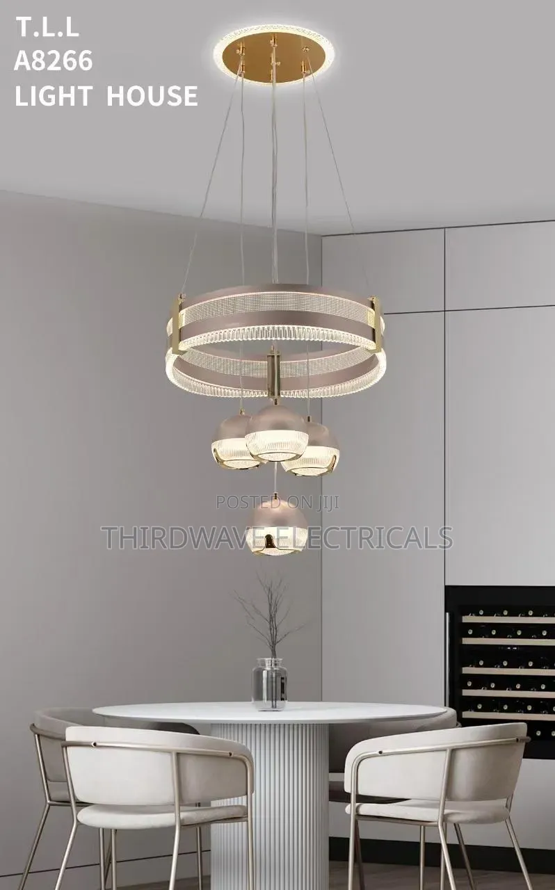 Vintage Hanging Modern Led Chandelier Ring Pendant Light