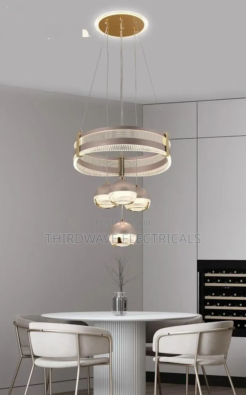 Unique Design Modern Led Chandelier Ring Light Pendant Light Jf4