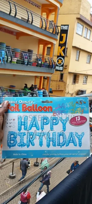 Premium Foil Balloons Banner for Birthday Events