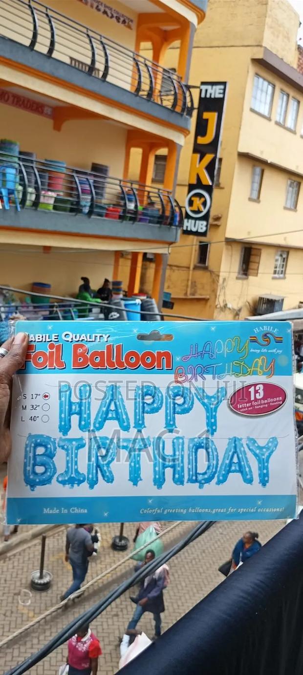 Premium Foil Balloons Banner for Birthday Events