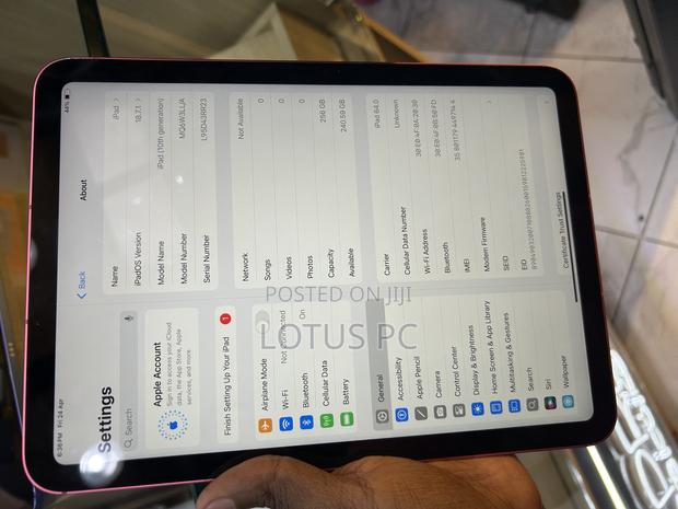 Apple iPad (2022) 256 GB Blue - thumbnail 3
