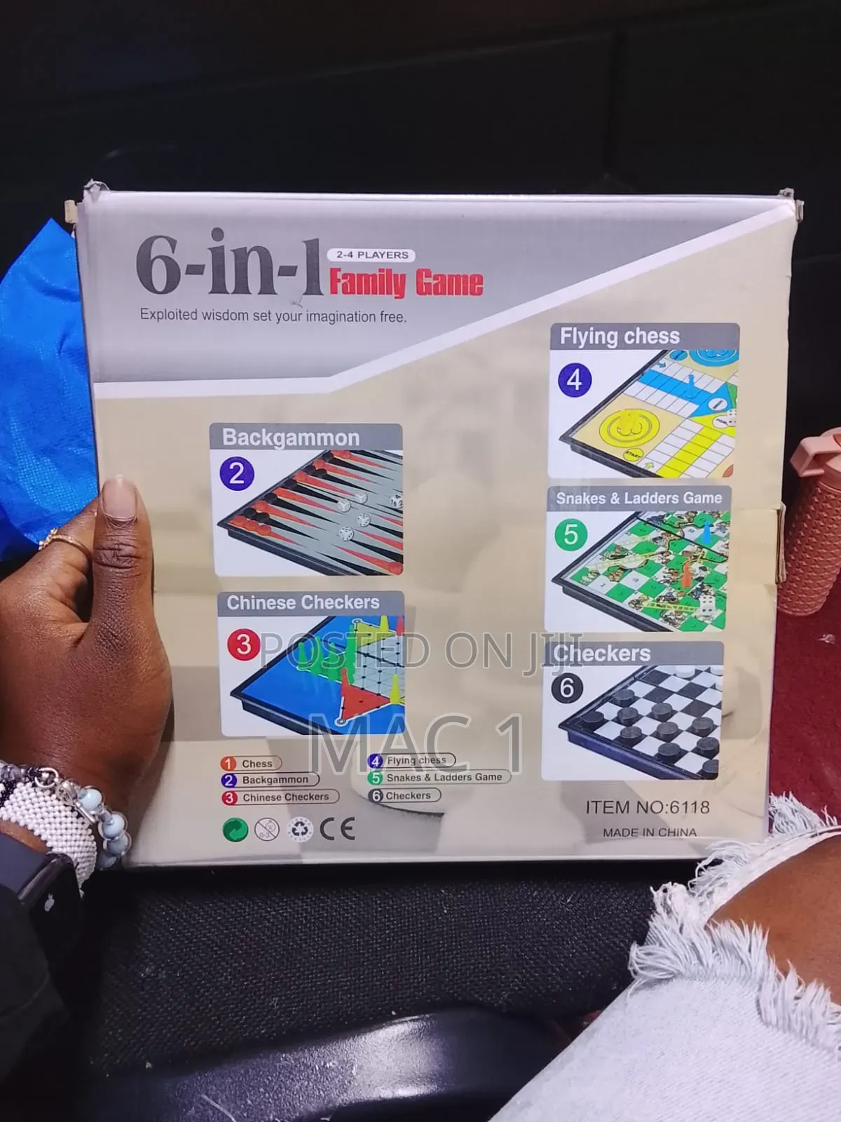 Premium 6-in-1 Magnetic Board Game Set – Chess, Ludo More
