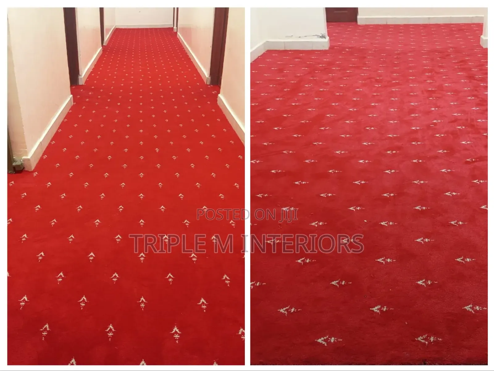 Rich Burgundy Wall-to-Wall Carpet for Boardrooms