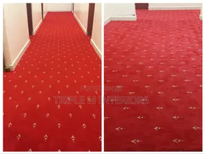 Rich Burgundy Wall-to-Wall Carpet for Boardrooms