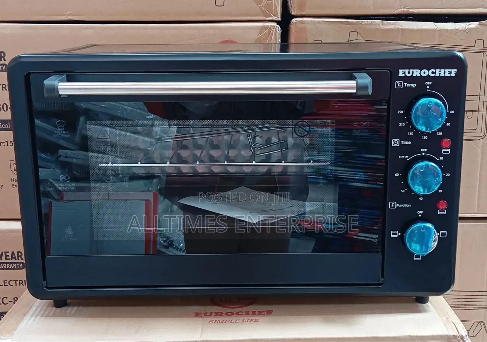 Eurochef 3 Knob Setting 20 Litres Electric Rotisserie Oven