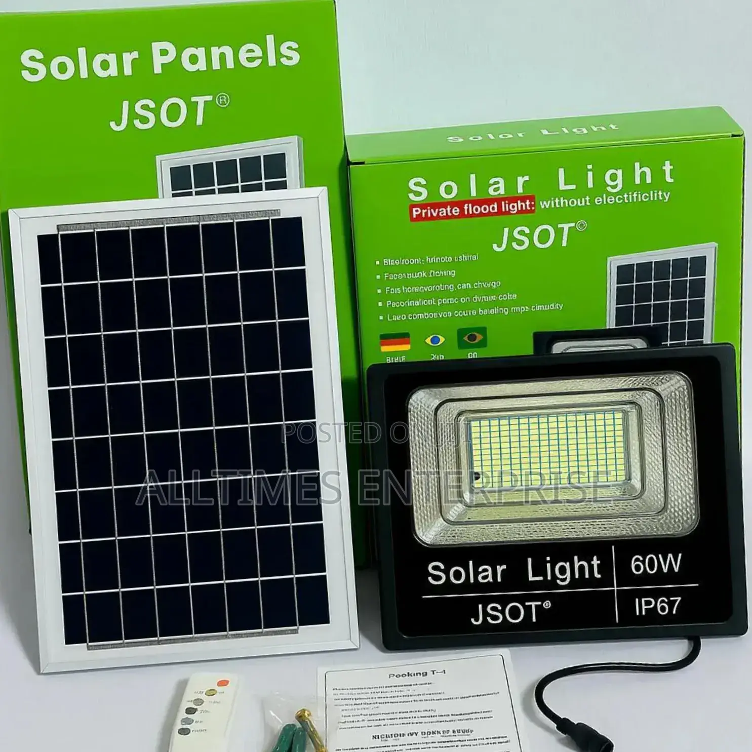 Solar Flood Light: Us-60w
