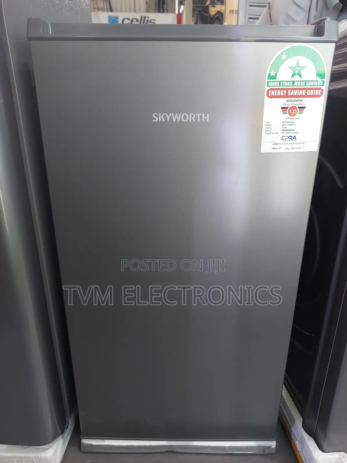 Skyworth SRS-120dt - 90l Single Door Minibar Fridge
