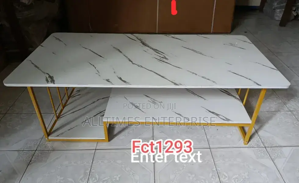 Executive White Marble Coffee Table