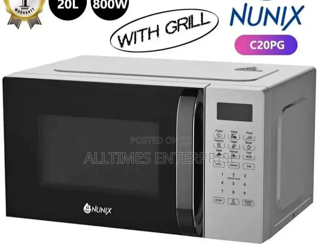 Nunix 20 Liters Digital Microwave With Grill Model :C20pg