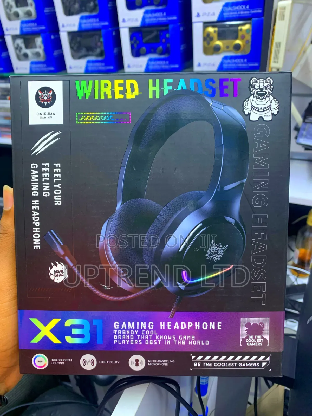 Onikuma X31: Ultimate RGB Gaming Headset With Crystal Clear Mic