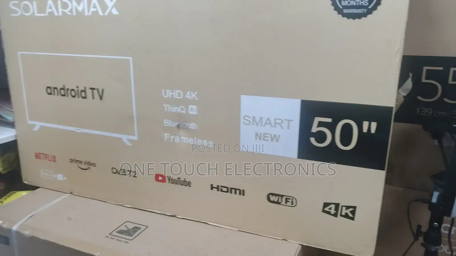Solarmax 50 Inches Uhd Smart Android Tv Frameless