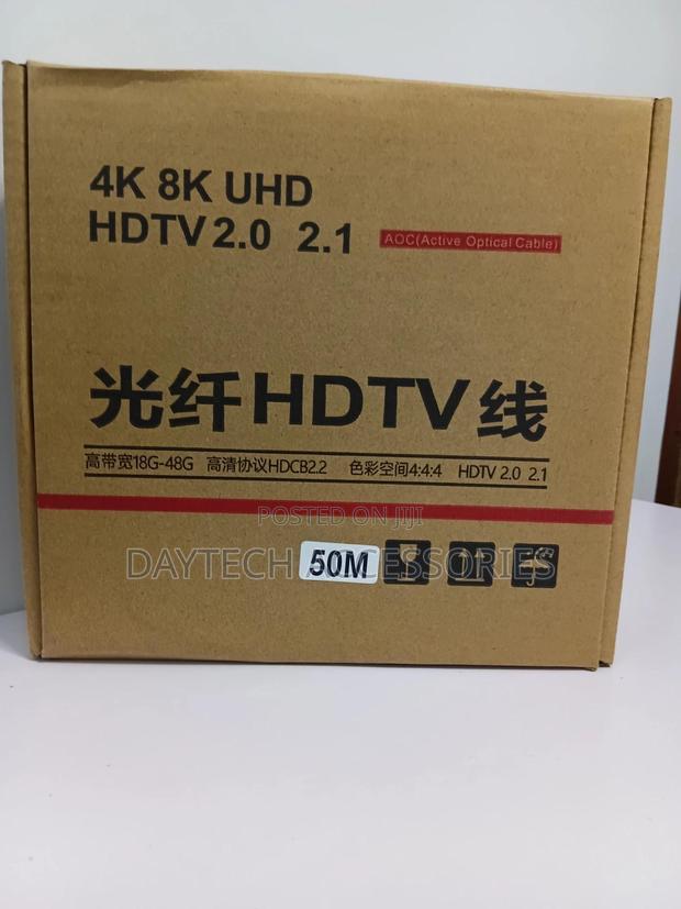 This Is a 50-Meter Active Optical Cable (Aoc) Hdmi Cable