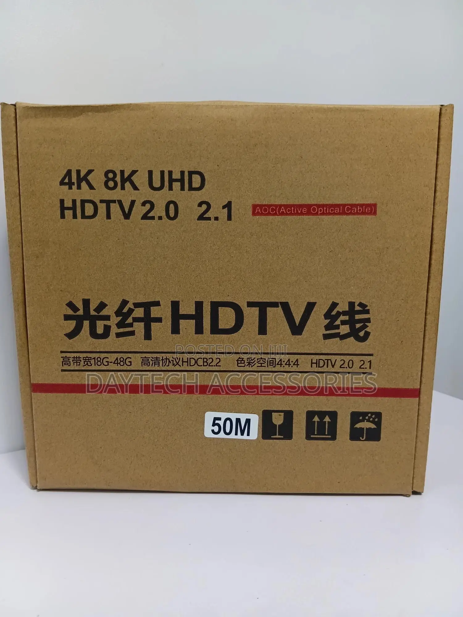 50m Fiber Optic Hdmi 2.0 Active Optical Genuine Cable