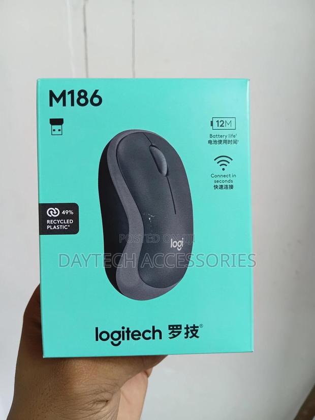 The Logitech M186 Wireless Mouse. - thumbnail 3