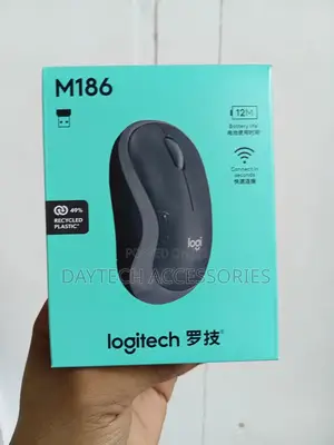 Logitech M186 Wireless Mouse 2.4ghz With Usb Mini Receiver