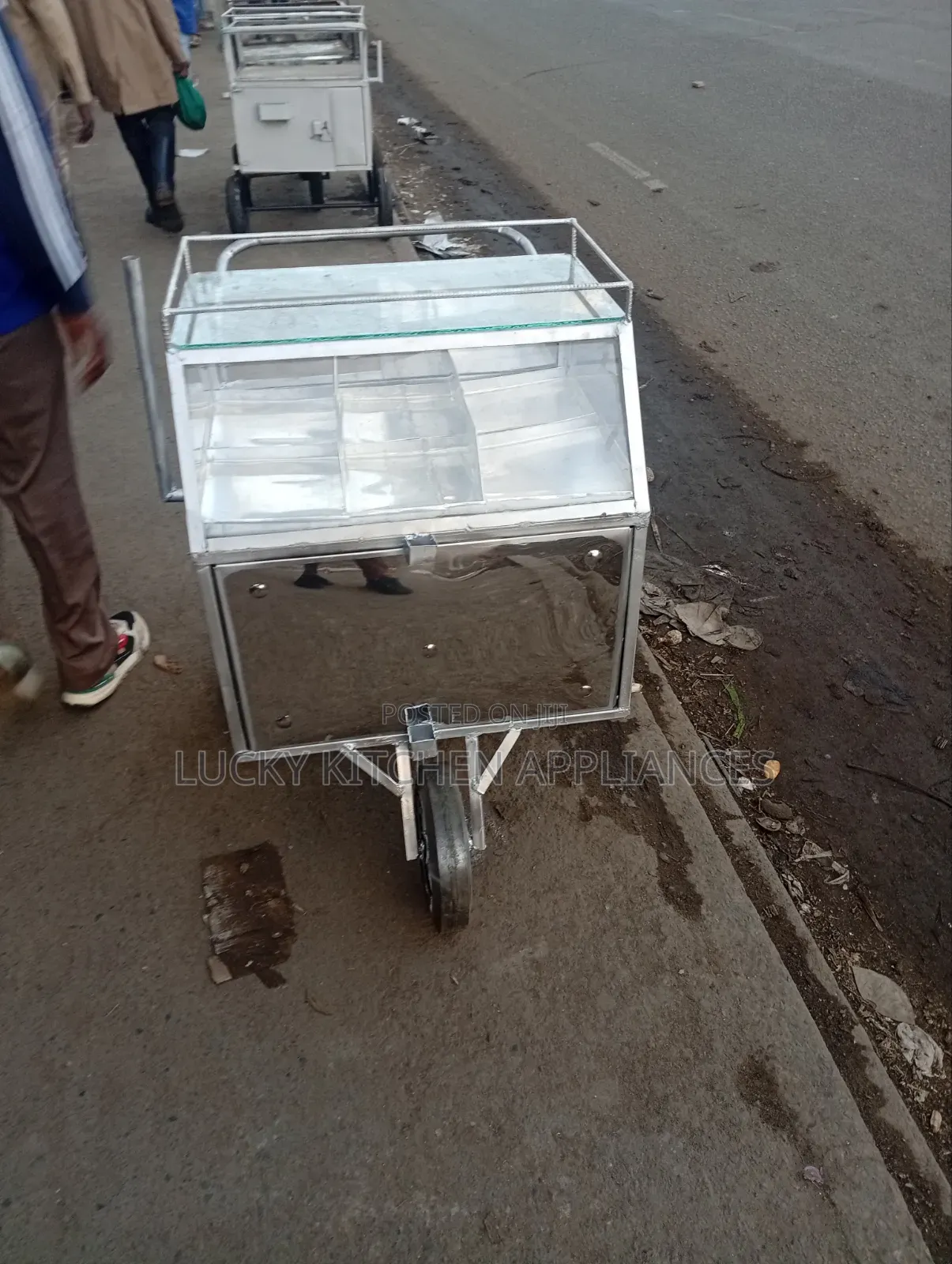 Stainless Steel Eggs Sausage and Smoki Trolley.