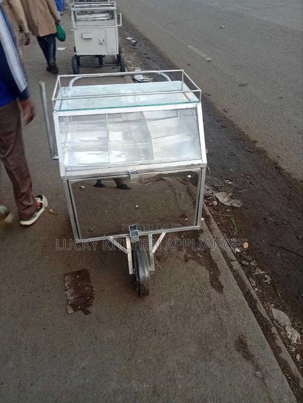 Stainless Steel Eggs Sausage and Smoki Trolley.